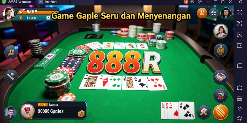 Tampilan gameplay seru dan interaktif dalam 888R.