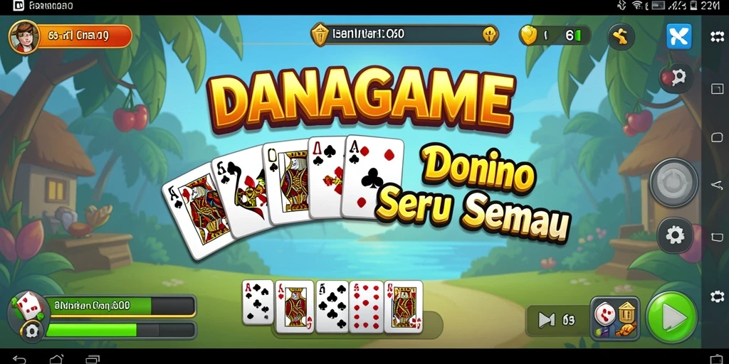 Tampilan gameplay seru dalam DANAGAME yang mengasyikkan.