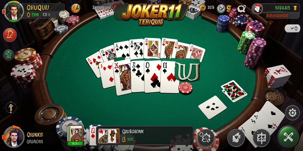 Tampilan gameplay QiuQiu yang mendebarkan di JOKER11.