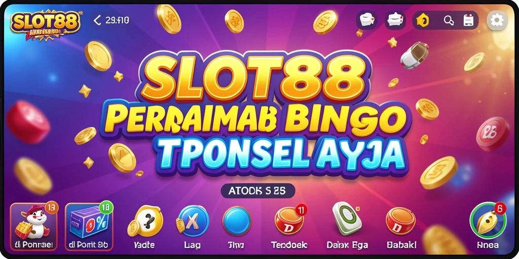 Screenshot utama SLOT88 menampilkan suasana permainan Bingo yang seru dan interaktif.