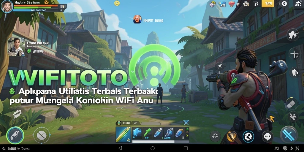 Screenshot utama WIFITOTO menampilkan antarmuka pemindaian jaringan WiFi.